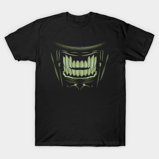 The scariest jaws in the universe... Green T-Shirt by DCLawrenceUK